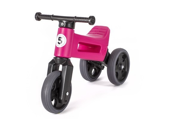 Odrážedlo FUNNY WHEELS Rider Sport modré 2v1, výška sedla 28/30cm nosnost 25kg 18m+ v sáčku