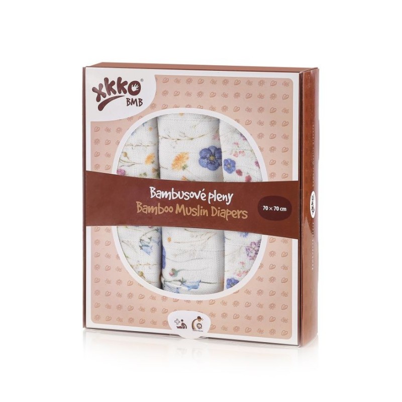 KIKKO Pleny bambusové Digi 70x70 (3 ks) BMB