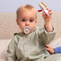 BIBS STUDIO Colour Block dudlíky z přírodního kaučuku 2ks - vel. 2