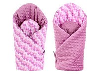 Luxusní zavinovačka MINKY BABY - oboustranná Paví pera