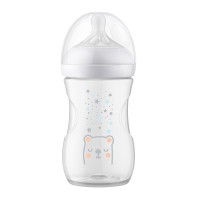 Avent Philips láhev Natural Response s ventilem AirFree medvěd 260 ml bílá