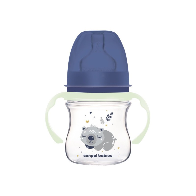 Canpol babies Antikoliková lahev EasyStart se svítícími úchyty SLEEPY KOALA