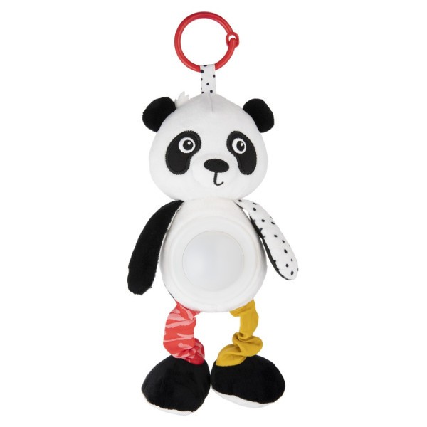 CANPOL BABIES Senzorická závěsná hračka s melodiemi a lampičkou BabiesBoo panda