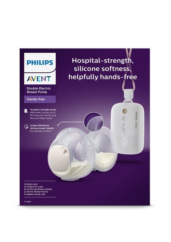 Philips AVENT Odsávačka mateřského mléka elektrická Hands-Free DUO Premium Plus SCF532/11
