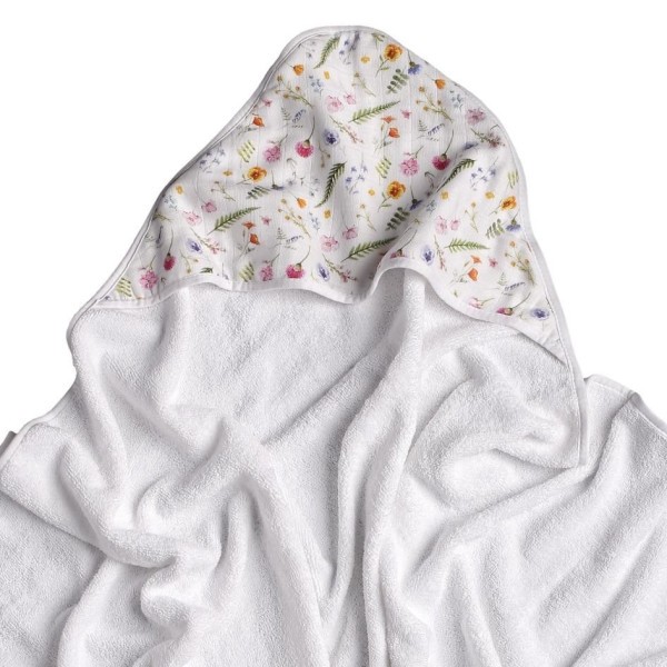 KIKKO Osuška s kapucí froté bambusová 90x90 cm (1ks) BMB