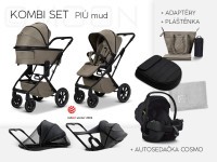 MOON PIÚ Kombi set Kombinovaný kočárek