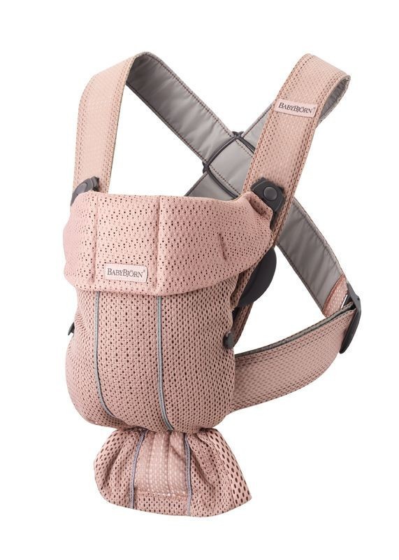 Babybjorn nosítko MINI Dusty pink 3D Mesh