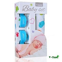 Baby set - bambusová osuška + kočárkový kolíček