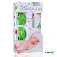 Baby set - bambusová osuška + kočárkový kolíček