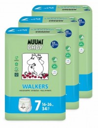 Muumi Baby Walkers 7 XL 16-26 kg kalhotkové eko pleny