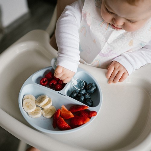 BABYONO Talíř silikonový s přísavkou 6m+