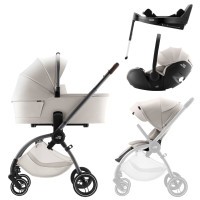 Britax Römer Set kočárek Rio + hluboká korba + autosedačka Baby-Safe PRO + Vario Base 5Z