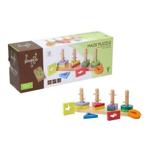 JOUÉCO Dřevěná skládačka Puzzle 12m+