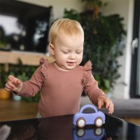 BABYONO Chrastítko s kousátkem Car 0m+