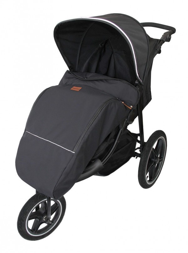 Emitex Nánožník SOFT TROJKOLKA DELUXE - černý