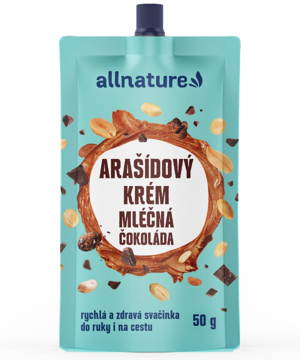ALLNATURE Arašídový krém s mléčnou čokoládou