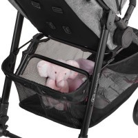 Kočárek sportovní Grande City Black Kinderkraft + Dětské odrážedlo 2WAY Next