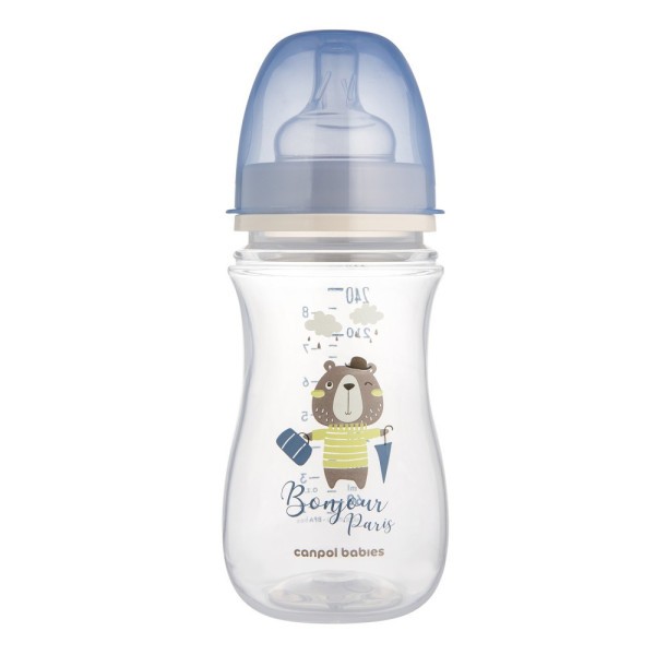 CANPOL BABIES Lahev se širokým hrdlem BONJOUR PARIS 240ml