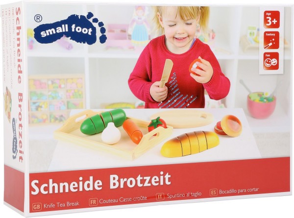 SMALL FOOT Dřevěná krájecí svačinka