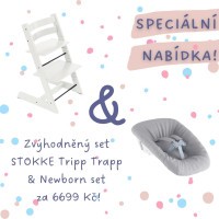 AKČNÍ SET Stokke® Tripp Trapp® židlička + Newborn Set AKČNÍ SET Stokke® Tripp Trapp® židlička + Newborn Set