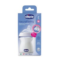 CHICCO Láhev kojenecká Natural Feeling 250 ml, 2m +