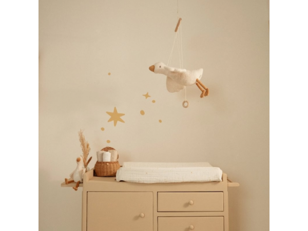 LITTLE DUTCH Dekorativní létající husa Newborn Naturals