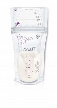 Sáčky na mateřské mléko Avent 180ml, 25ks