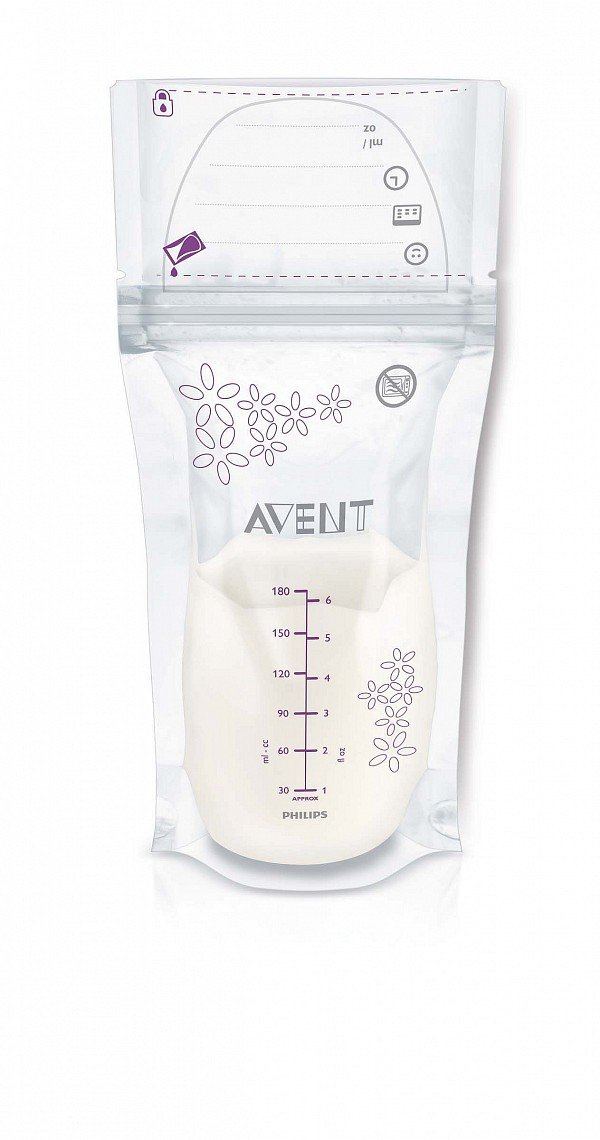 Sáčky na mateřské mléko Avent 180ml, 25ks