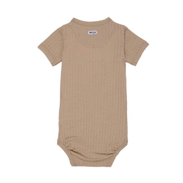 LODGER Romper SS Seersucker Beige
