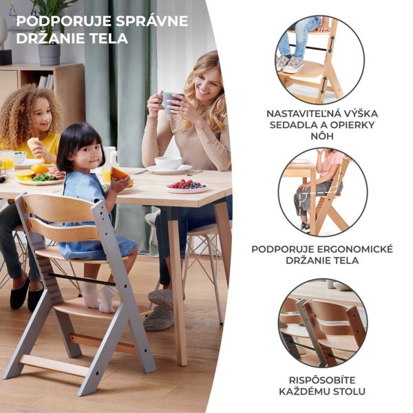 KINDERKRAFT Židlička jídelní Enock