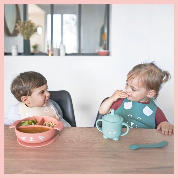 BABYMOOV Silikonová jídelní sada LEARN´ISY KIT