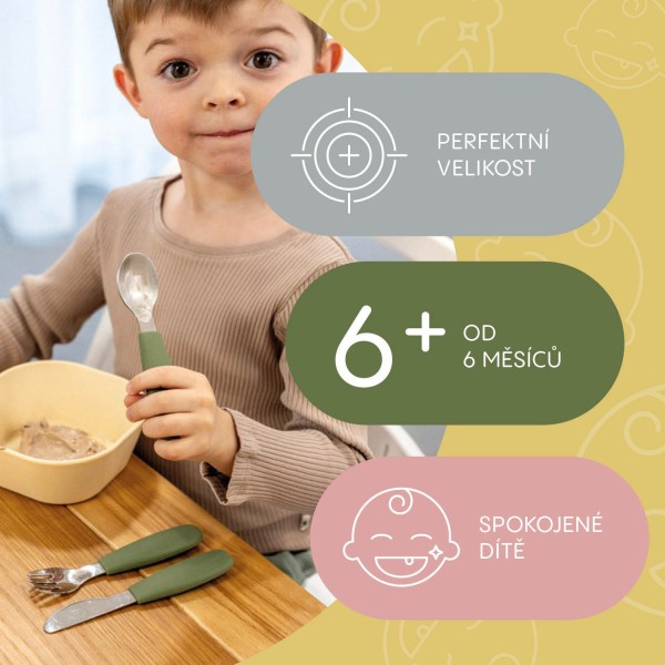 ZOPA Silikonový dětský příbor