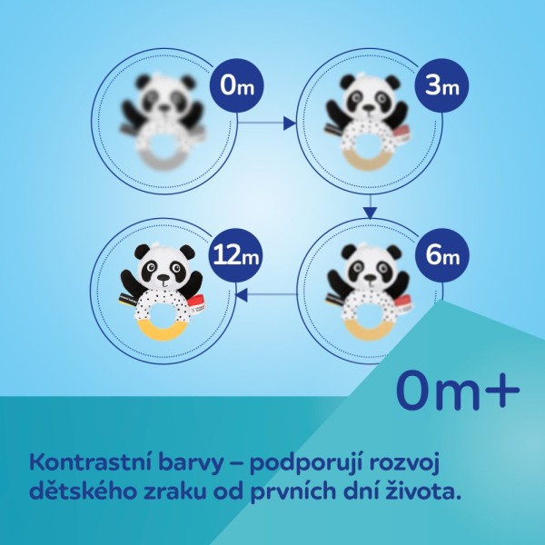 CANPOL BABIES Senzorická knížka PANDA BabiesBoo