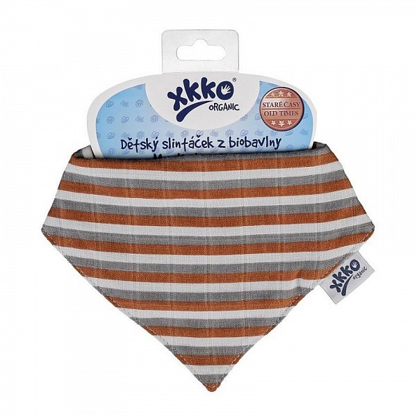 KIKKO Dětský slintáček XKKO Organic Staré časy