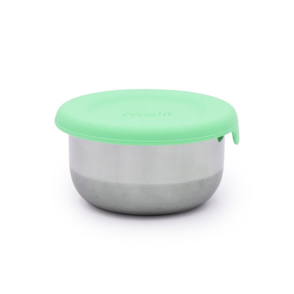 MELII Nerezová dóza 89 ml se silikonovým víčkem 3ks