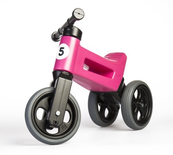 Odrážedlo FUNNY WHEELS Rider Sport modré 2v1, výška sedla 28/30cm nosnost 25kg 18m+ v sáčku