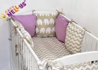 Polštářkový Mantinel BeLove BabyNellys LUX s povlečením