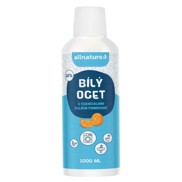 ALLNATURE Bílý ocet 10% s vůní pomeranče 1000 ml