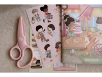 LITTLE DUTCH Knížka se samolepkami Nakupování Rosa