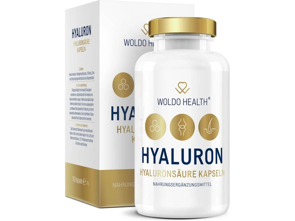 WOLDOHEALTH Kyselina hyaluronová - 90 kapslí