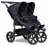 TFK Sportovní kočárek dvojčata Duo stroller - air chamber wheel - black