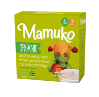 MAMUKO BIO drcený ječmen, pšenice špalda, žito, syrová pohanka a ovesná kaše, 200 g