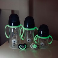 Canpol babies Antikoliková lahev EasyStart se svítícími úchyty SLEEPY KOALA