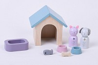 LITTLE DUTCH Set do domečku dřevěný Pejsek a kočička LITTLE DUTCH Set do domečku dřevěný Pejsek a kočička