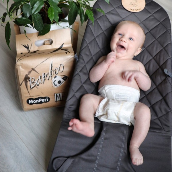 MonPeri Jednorázové dětské EKO pleny Bamboo L 8-13 kg