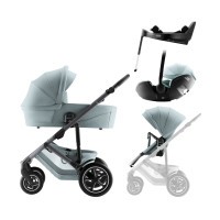 BRITAX Set kočárek Smile 5Z + hluboká korba + autosedačka Baby-Safe PRO + Vario Base 5Z Style