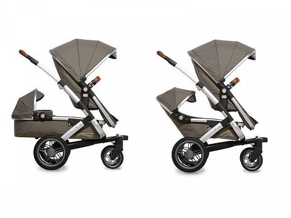 Joolz GEO DUO - Elephant Grey - sourozenecký kočárek