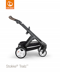 Stokke® Trailz™ černý podvozek s koženkovou rukojetí Stokke® Trailz™ černý podvozek s koženkovou rukojetí
