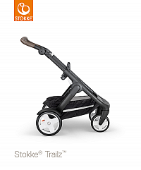 Stokke® Trailz™ černý podvozek s koženkovou rukojetí