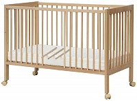 Dětská postýlka Scarlett DOMINIK s vyndavacími příčkami buk - 120 x 60 cm Dětská postýlka Scarlett DOMINIK s vyndavacími příčkami buk - 120 x 60 cm